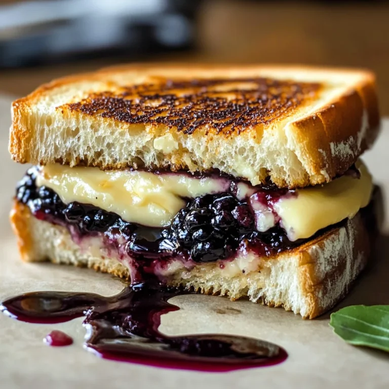 Balsamic Blackberry Brie Grilled Cheese