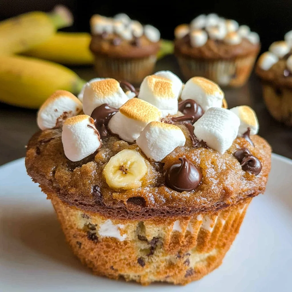 Banana S’mores Muffins