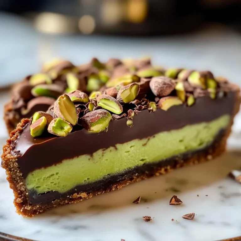 Chocolate Pistachio Ganache Tart Recipe