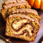 Cinnamon Swirl Pumpkin Bread Mini Loaves