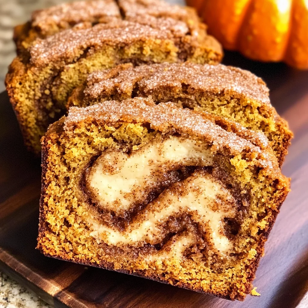 Cinnamon Swirl Pumpkin Bread Mini Loaves