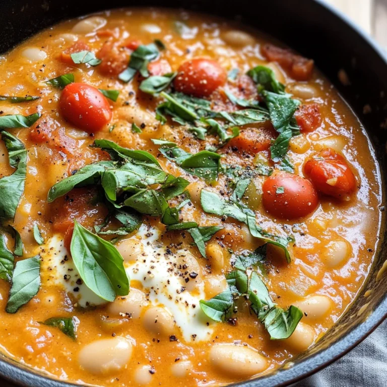 Creamy Tomato White Bean Stew