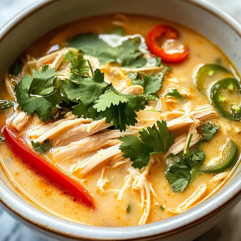 Easy Thai Coconut Chicken Soup