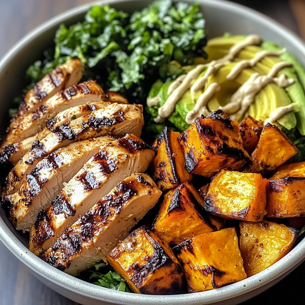 Grilled Chicken & Sweet Potato Bowl