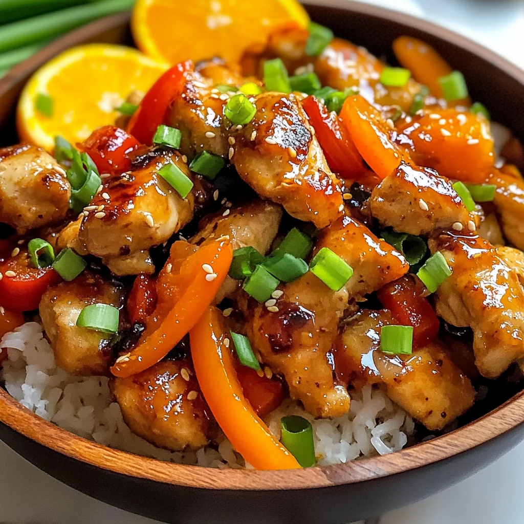 Juicy Blackstone Orange Chicken
