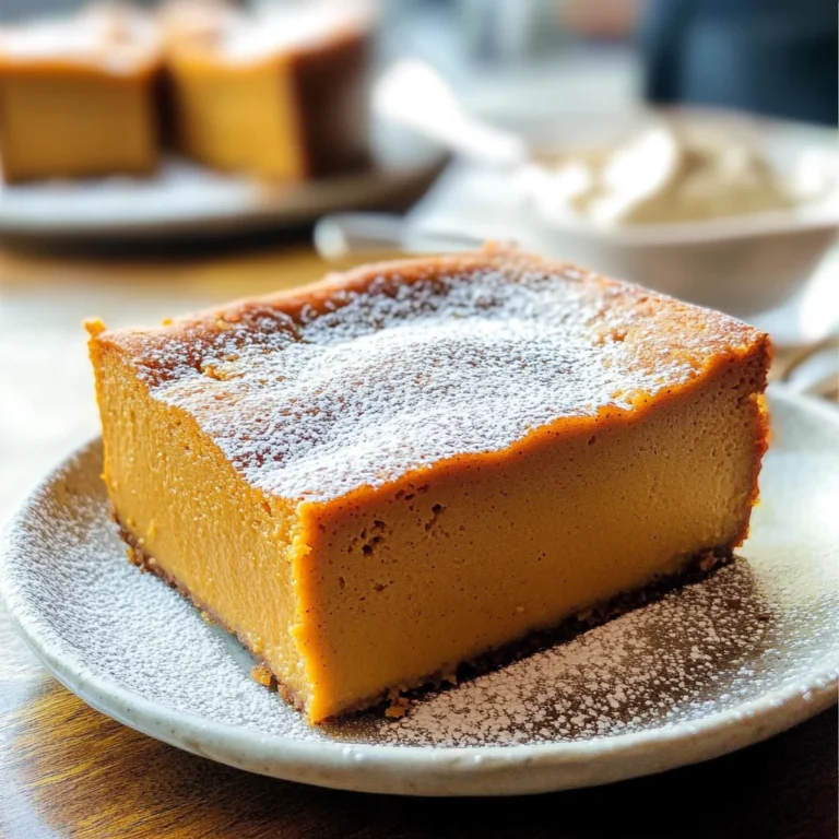 Pumpkin Magic Custard Cake Recipe