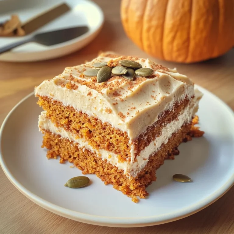 Pumpkin Spice Cake with Brown Sugar Cream Cheese Frosting