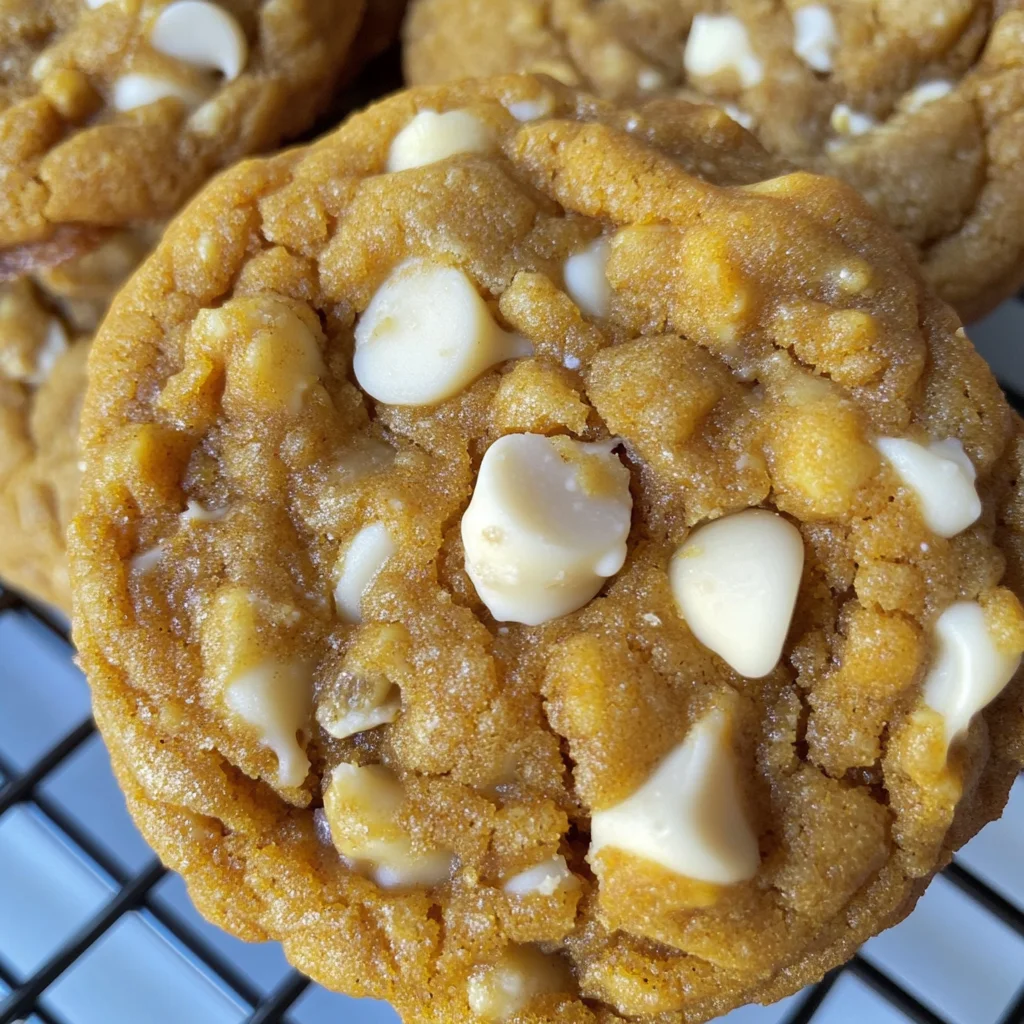 Pumpkin White Chocolate Chip Cookies Recipe