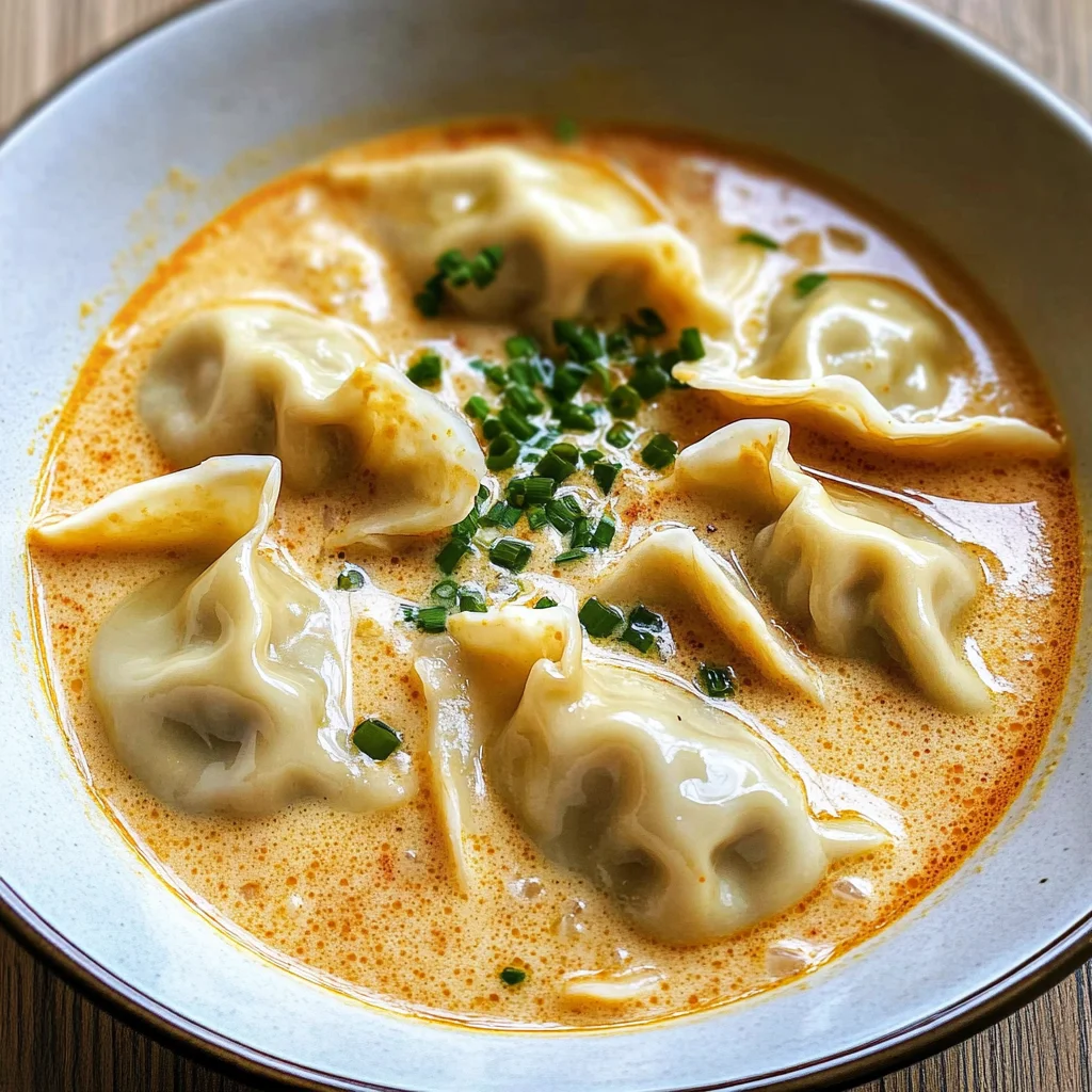 Thai Coconut Curry Dumpling Soup