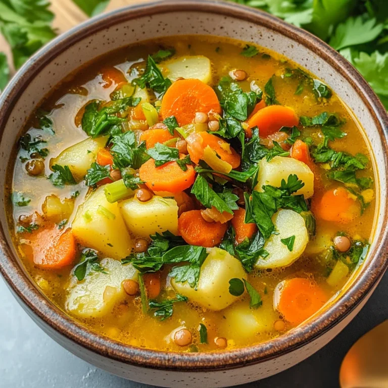 Anti-Inflammatory Veggie Soup with Turmeric