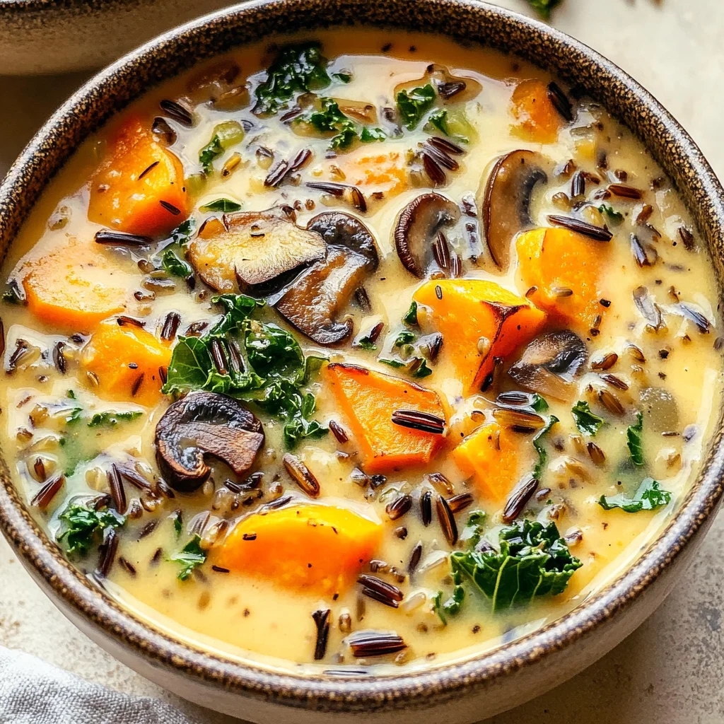 Cozy Autumn Wild Rice Soup