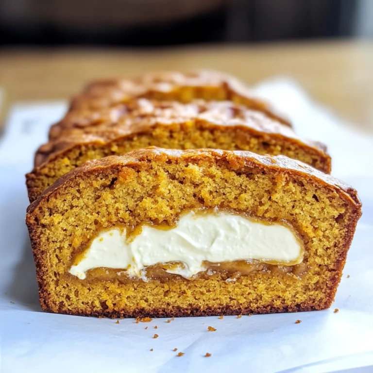 Cream Cheese-Filled Pumpkin Bread