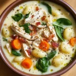 Creamy Crockpot Chicken Gnocchi Soup