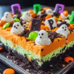 Ghosts in the Graveyard Poke Cake