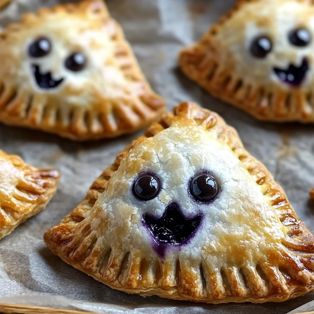 Halloween Blueberry Ghost Hand Pies