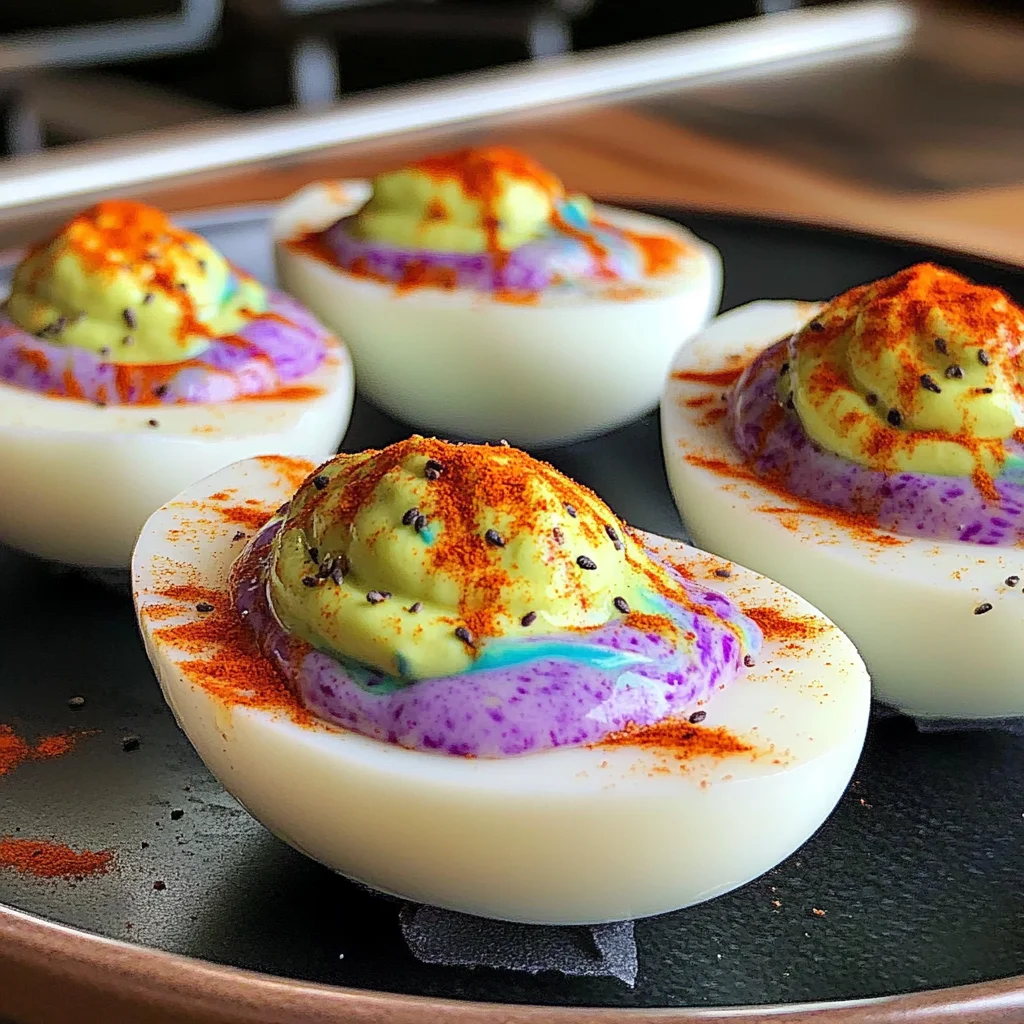 Halloween Deviled Eggs Recipe That's SUPER Spooky!