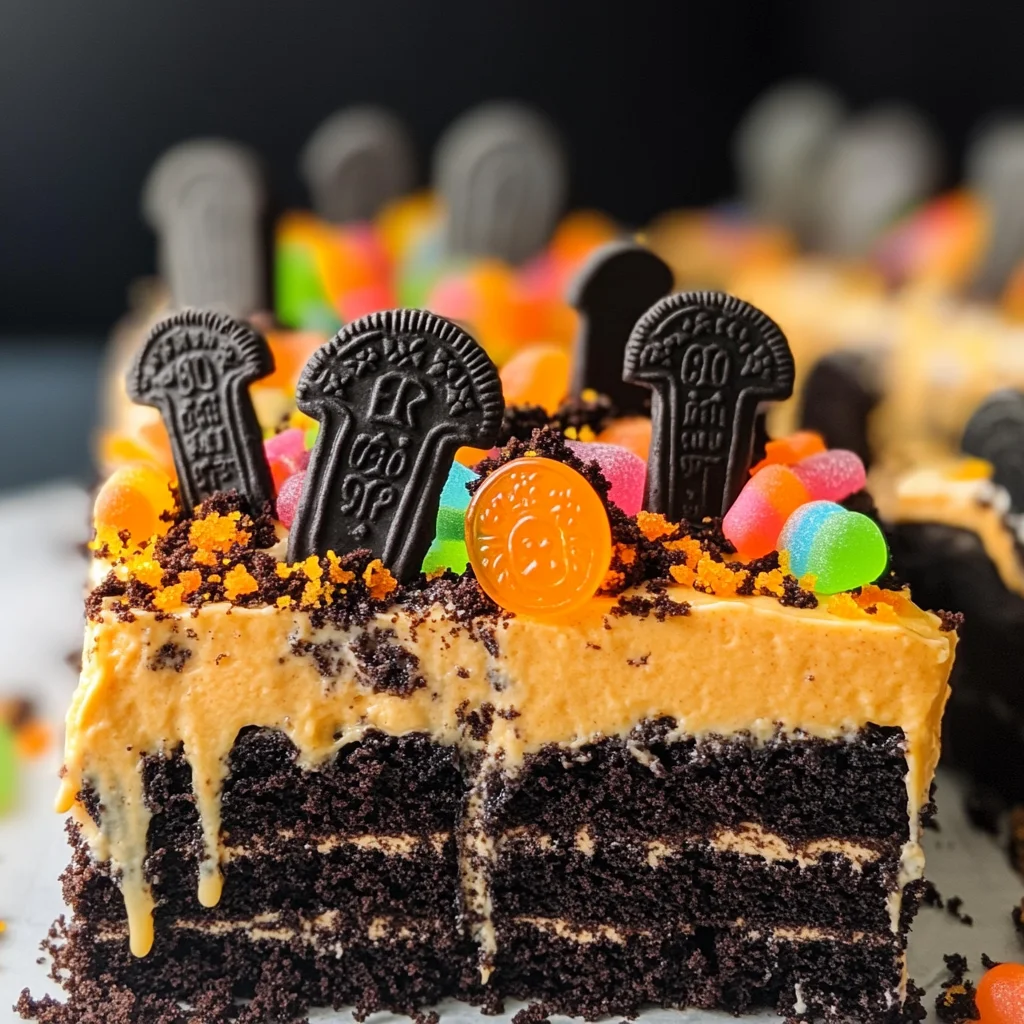 Halloween Graveyard Cake Recipe