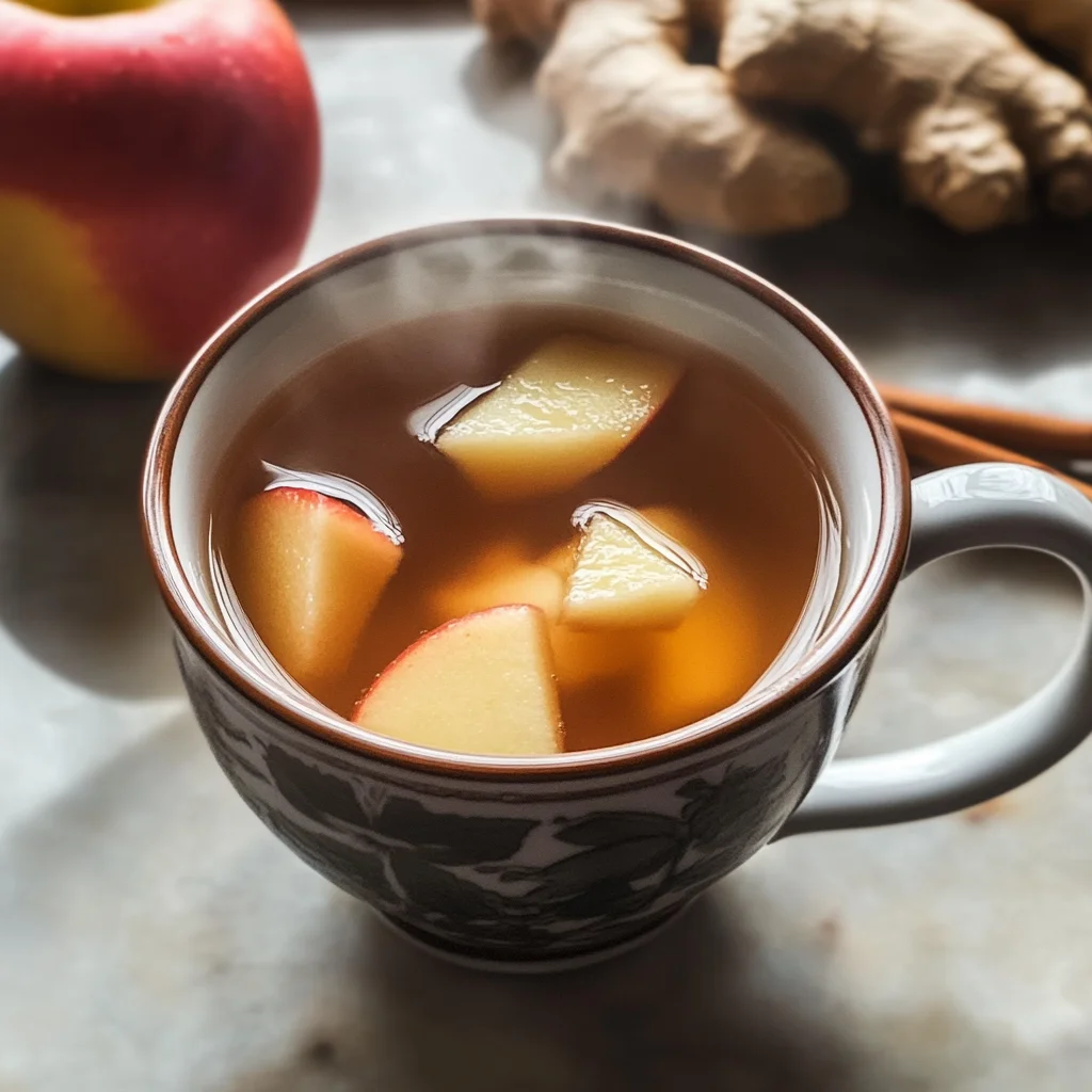Korean Apple Tea with Ginger and Cinnamon (Saegwa Cha)