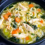 Lemon Chicken Orzo Soup
