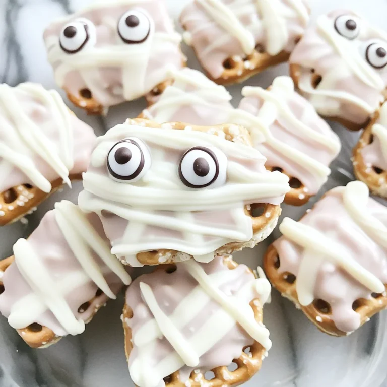 Mummy Pretzel Bites