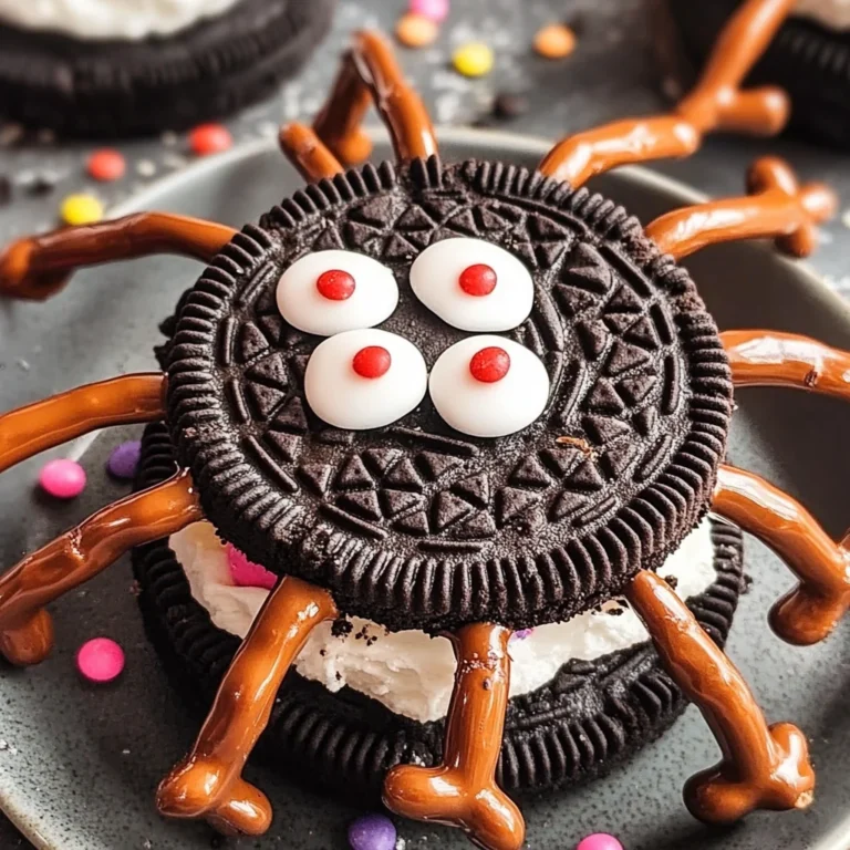 No Bake Oreo Spider Cookies