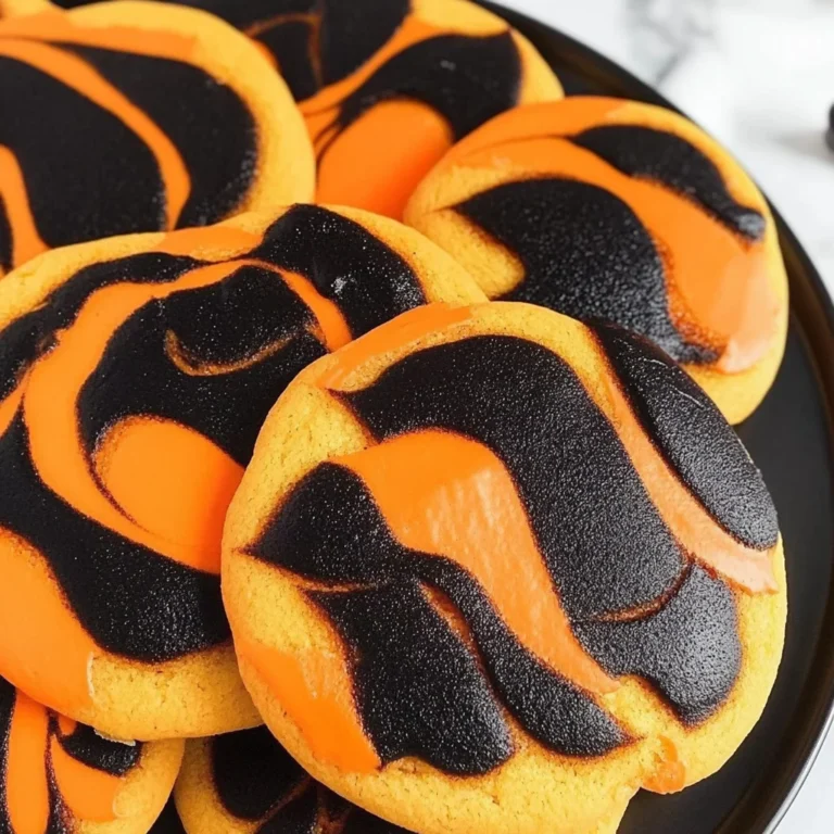 Orange and Black Halloween Sugar Cookies