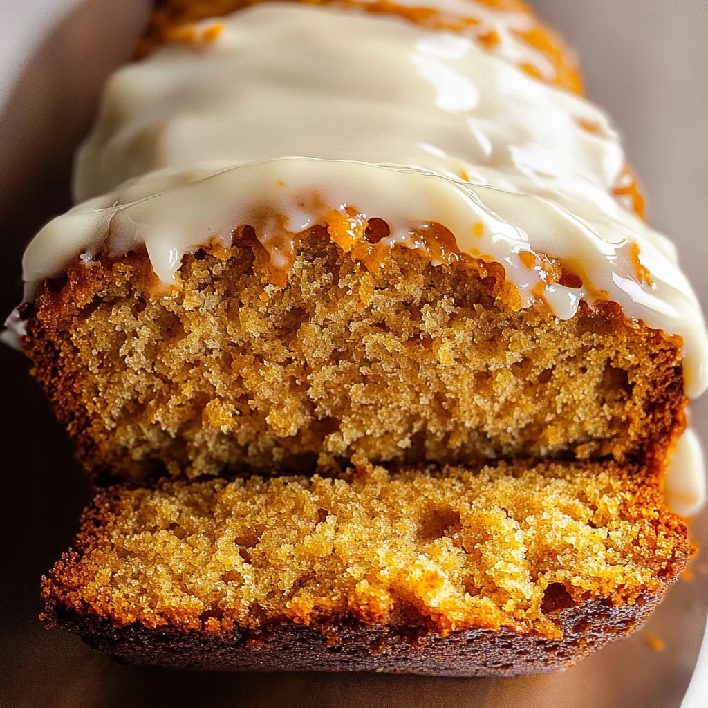 Pumpkin Bread with Cream Cheese Frosting Recipe