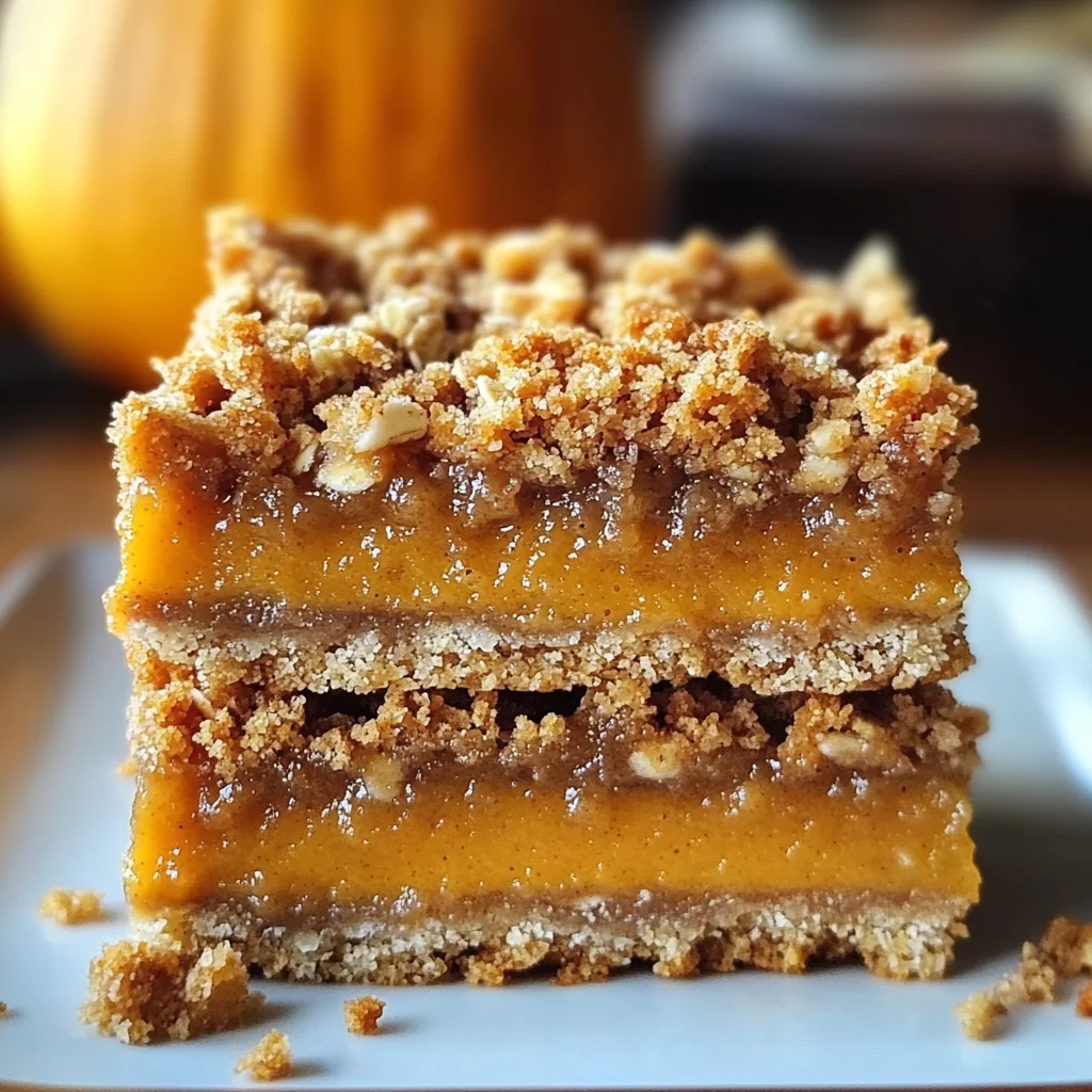 Pumpkin Pie Crumble Bars – Easy Fall Dessert Recipe