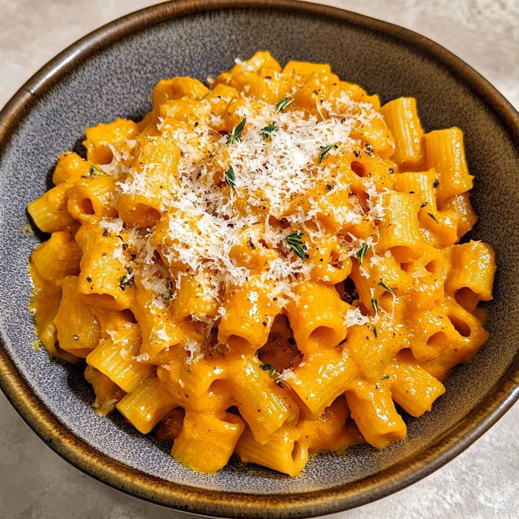 Roasted Pumpkin and Garlic Pasta