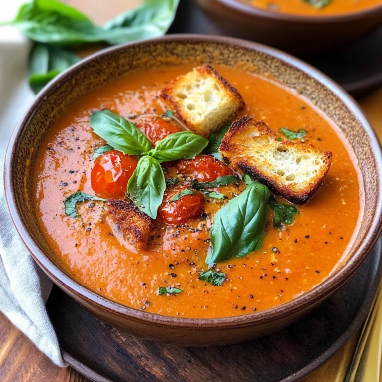 Roasted Tomato Basil Soup