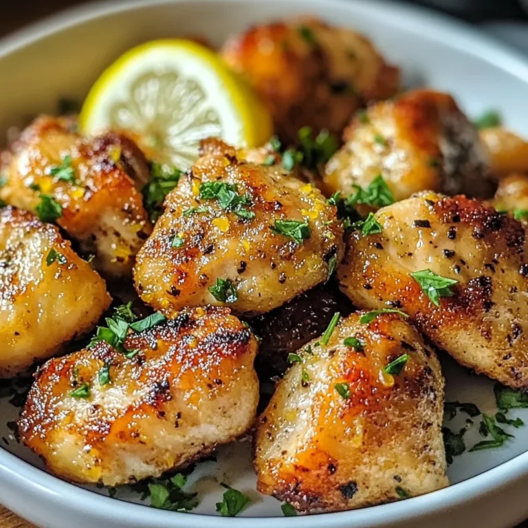 Air Fryer Lemon Chicken Bites