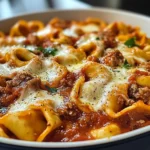 Beefy Tortellini Bake