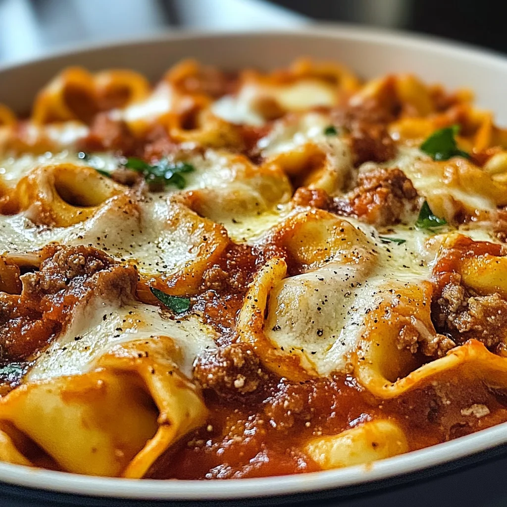 Beefy Tortellini Bake
