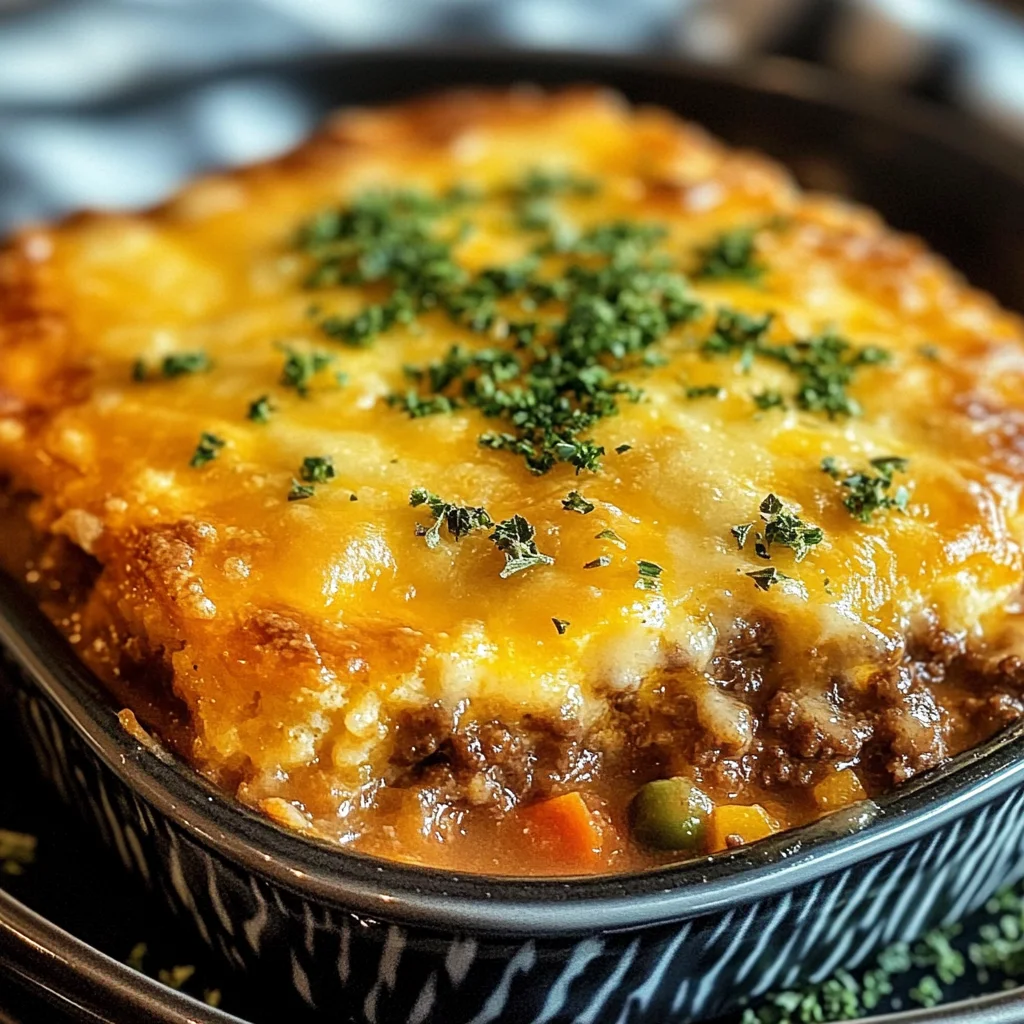 Cheddar Bay Ground Beef Cobbler