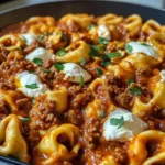 Cheesy Beef Enchilada Tortellini