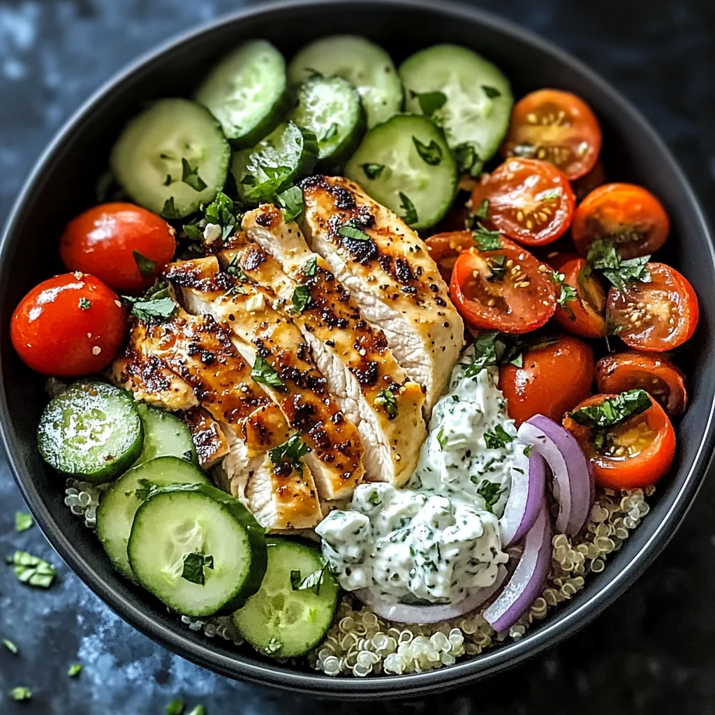 Chicken Tzatziki Bowls