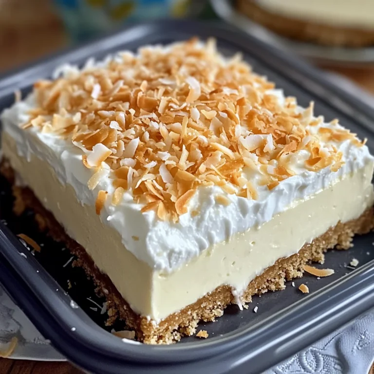 Coconut Cream Lush: A Creamy, No-Bake Dessert for Every Occasion