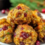 Cranberry & Turkey Stuffing Balls