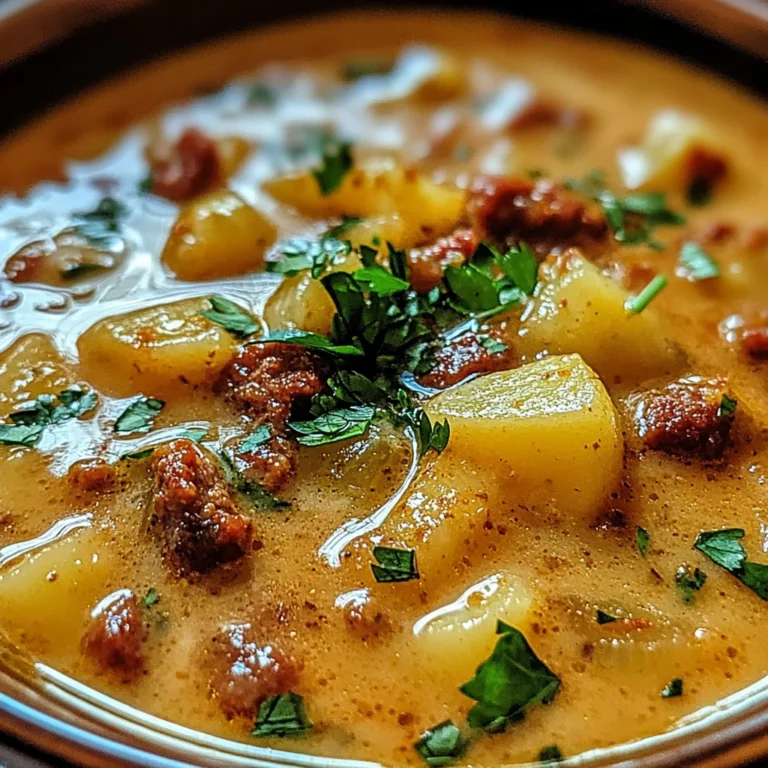 Creamy Chorizo Potato Soup