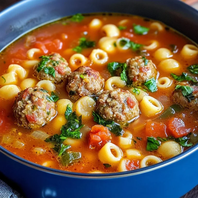Creamy Italian Meatball Soup