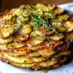 Crispy Balsamic-Thyme Potato Torte