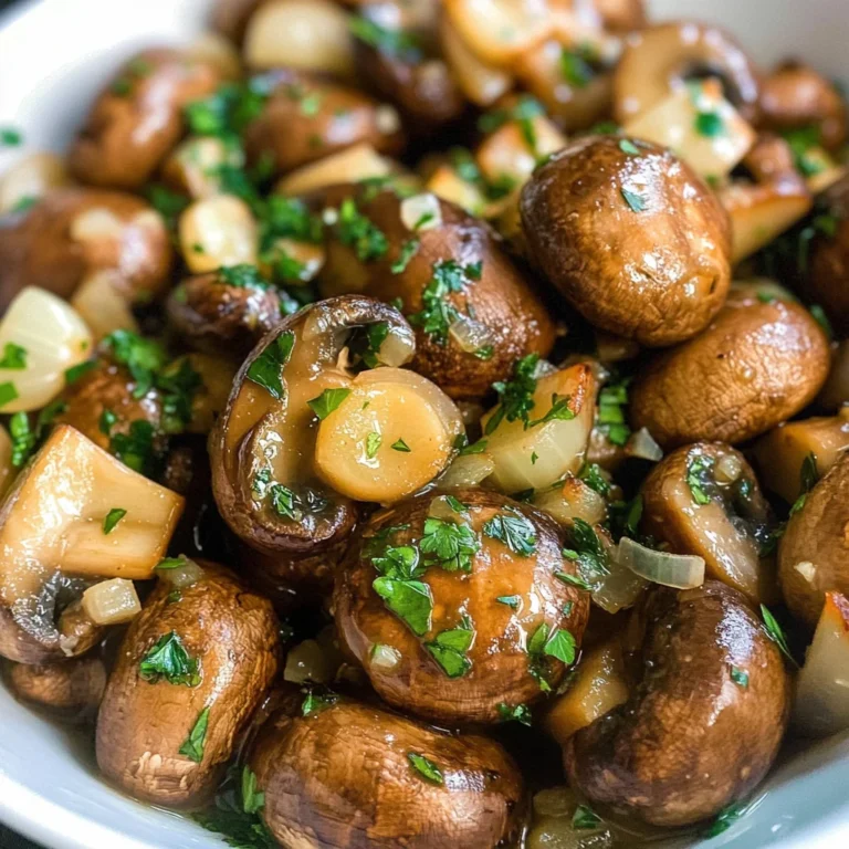 Garlic Butter Mushrooms & Onions