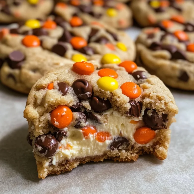 Gooey Reese’s Cheesecake Cookies