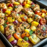 Hawaiian Chicken Sheet Pan Dinner