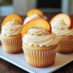 Honey Peach Cream Cheese Cupcakes