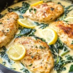 Lemon Parmesan Spinach Chicken