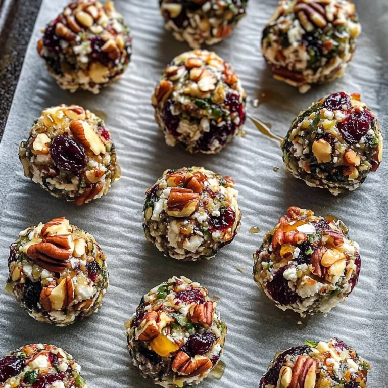 Mini Cranberry Pecan Goat Cheese Balls