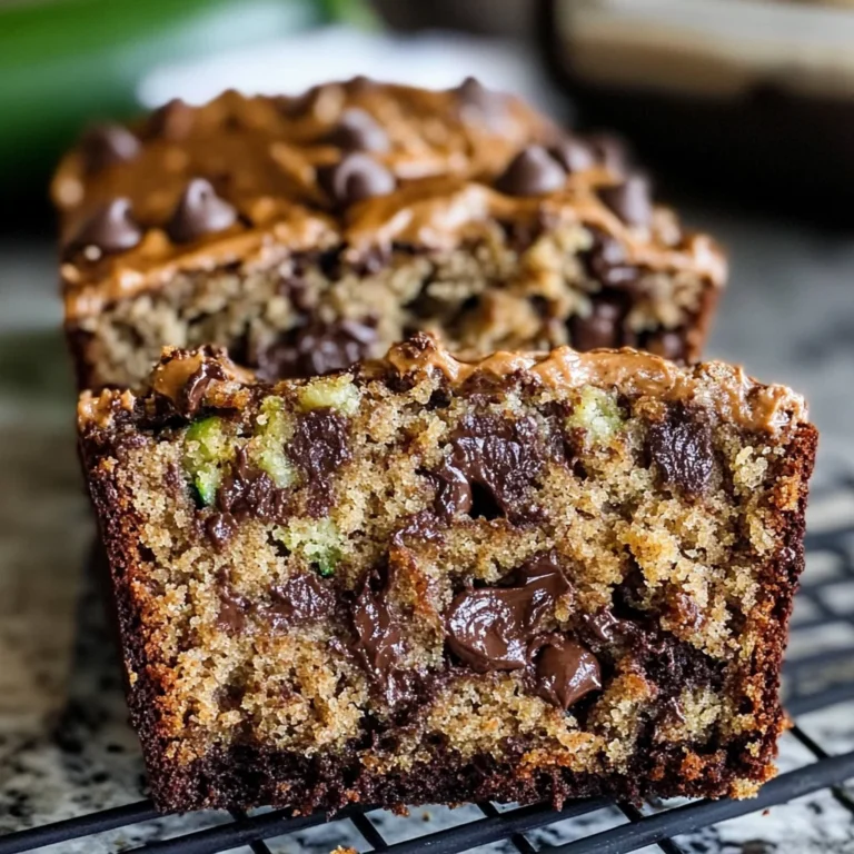 Peanut Butter Chocolate Chip Zucchini Bread