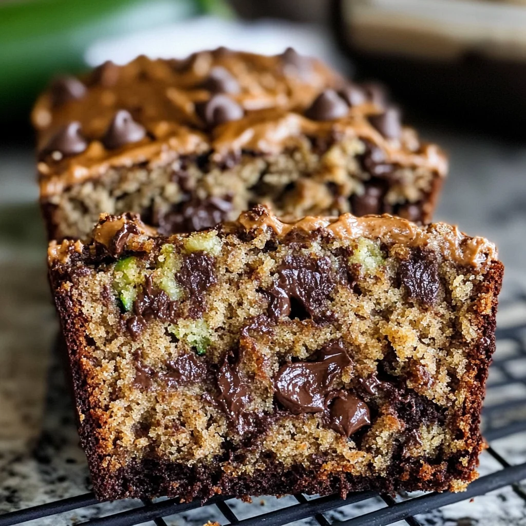 Peanut Butter Chocolate Chip Zucchini Bread