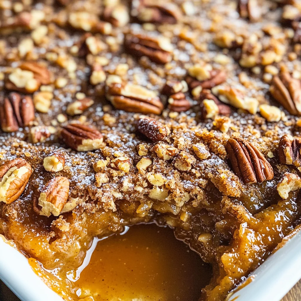 Pumpkin Pecan Cobbler